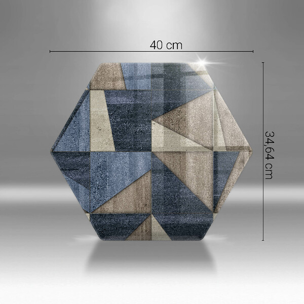 Tagliere in vetro temperato Astrazione geometrica