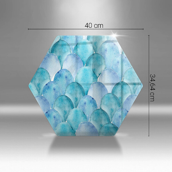 Tagliere in vetro temperato Scaglie di acquerello