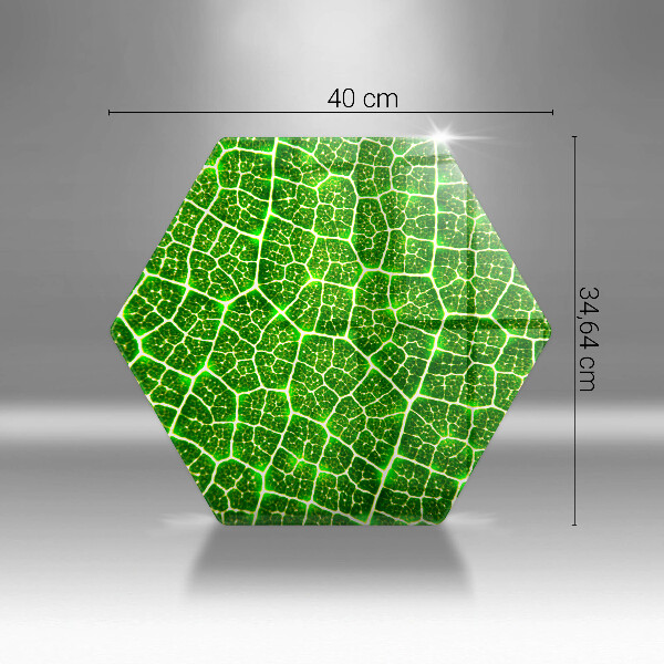 Tagliere in vetro temperato Struttura delle foglie