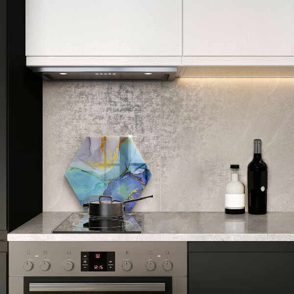 Tagliere in vetro temperato Pietra d'oro incrinata