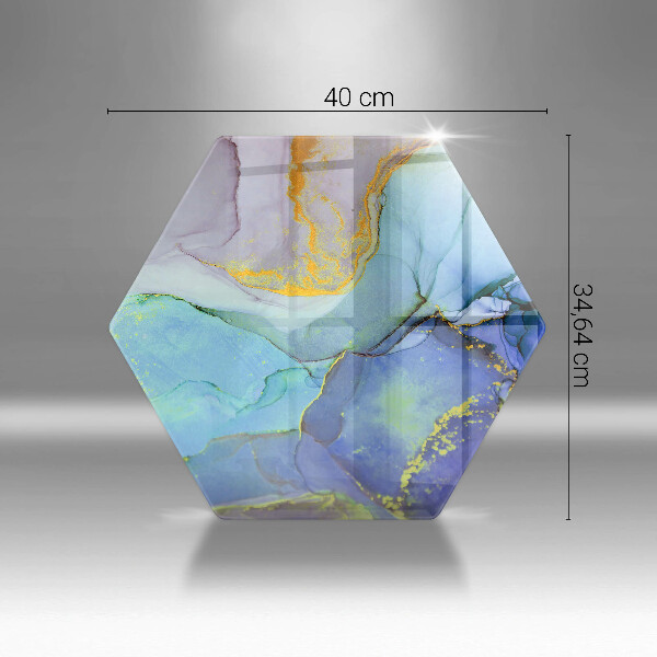 Tagliere in vetro temperato Pietra d'oro incrinata