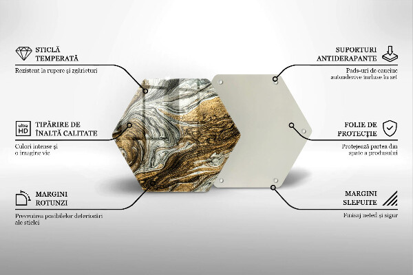 Tagliere in vetro temperato Ricca astrazione