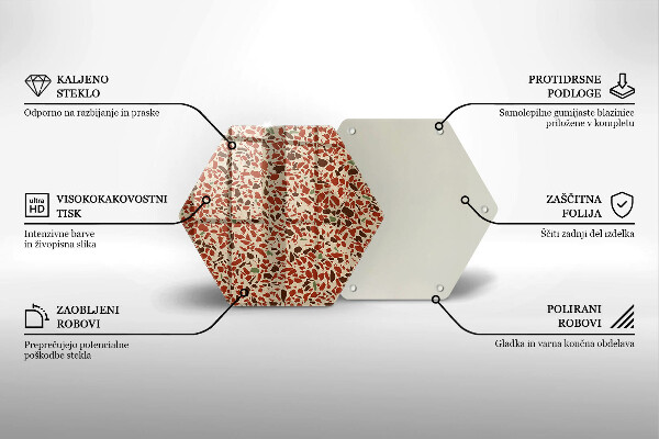 Tagliere in vetro temperato Gres pregiato