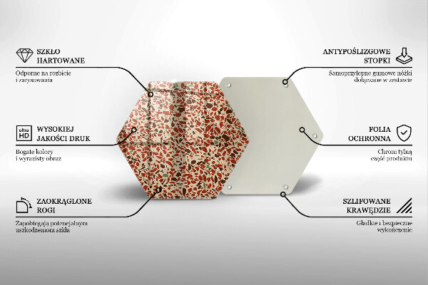 Tagliere in vetro temperato Gres pregiato