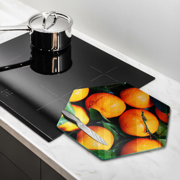 Tagliere in vetro temperato arancia