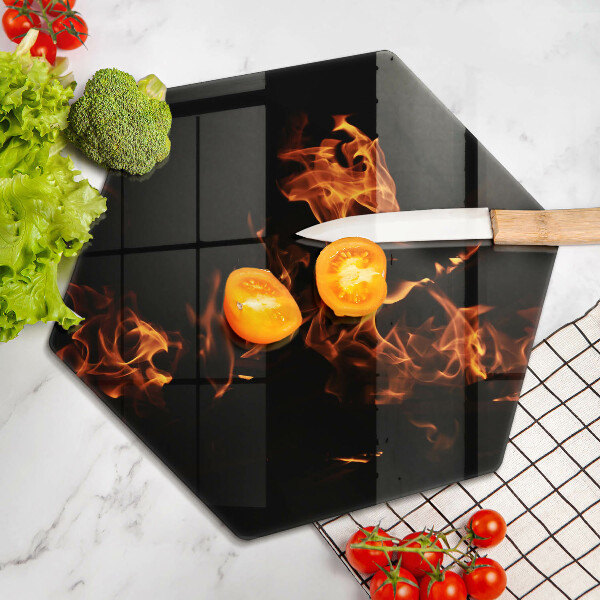 Tagliere in vetro temperato Accendi una fiamma viva