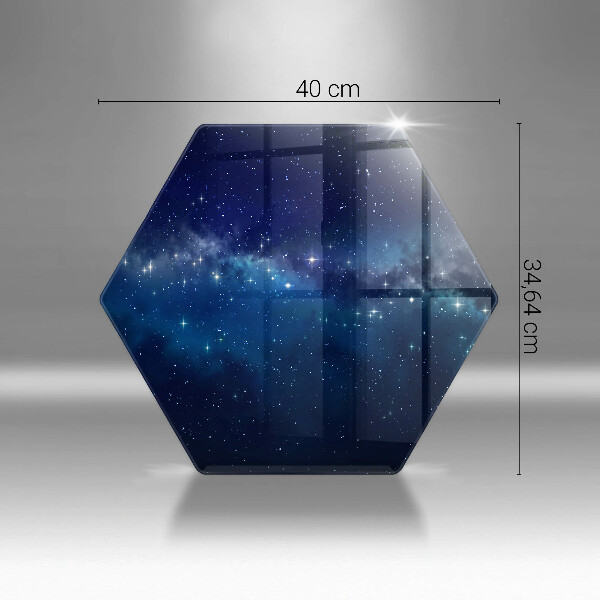 Tagliere in vetro Spazio e stelle