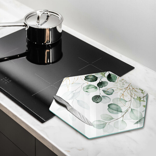 Tagliere in vetro Piante dipinte