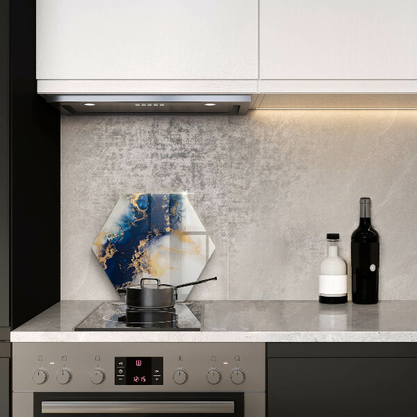 Tagliere in vetro Astrazione con il blu