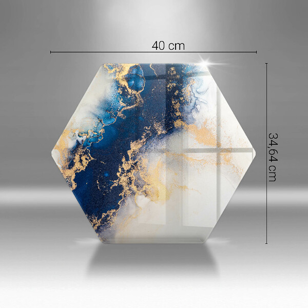 Tagliere in vetro Astrazione con il blu