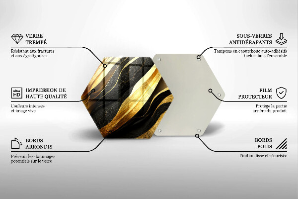 Tagliere in vetro Astrazione elegante