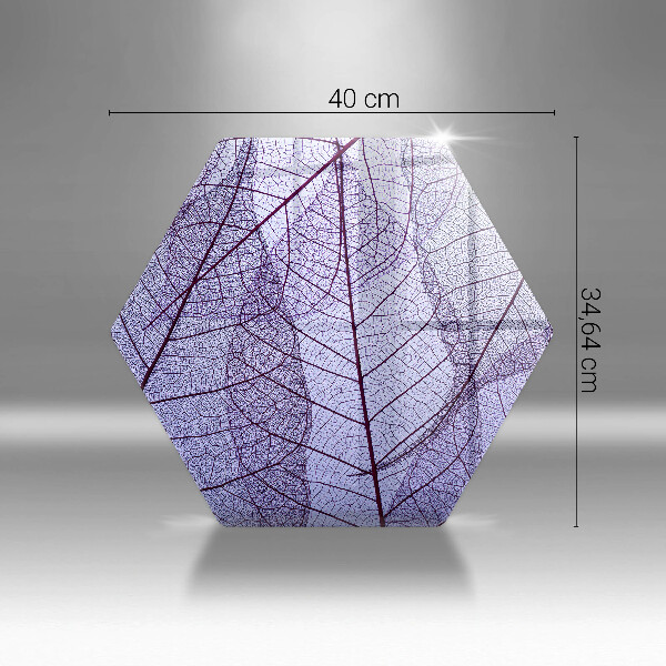 Tagliere in vetro Foglie con venature