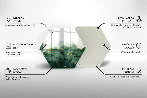 Tagliere in vetro Natura astratta