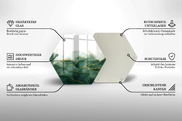 Tagliere in vetro Natura astratta