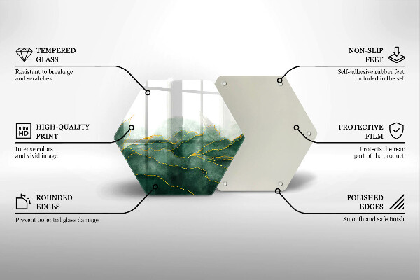 Tagliere in vetro Natura astratta