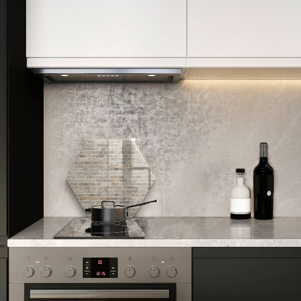 Tagliere in vetro Muro di mattoni luminosi