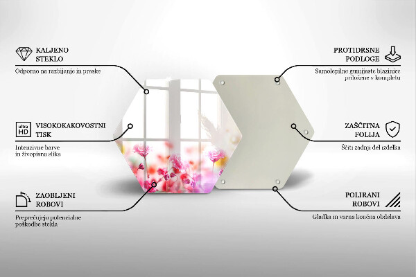 Tagliere in vetro Prato fiorito