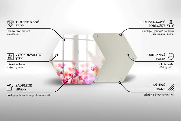 Tagliere in vetro Prato fiorito