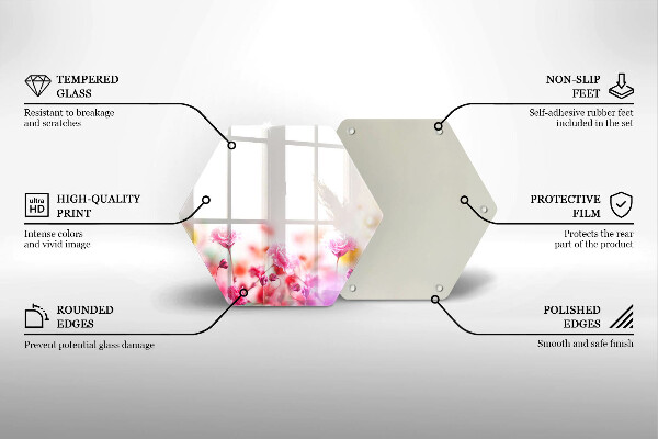 Tagliere in vetro Prato fiorito