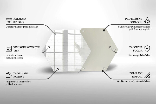 Tagliere in vetro Tavole luminose moderne
