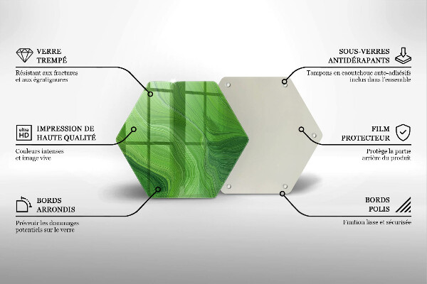 Tagliere in vetro Trama astratta