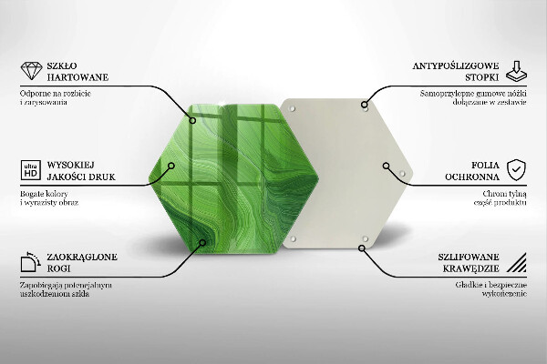 Tagliere in vetro Trama astratta
