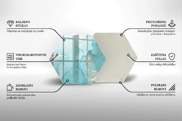 Tagliere in vetro Astrazione di pietra