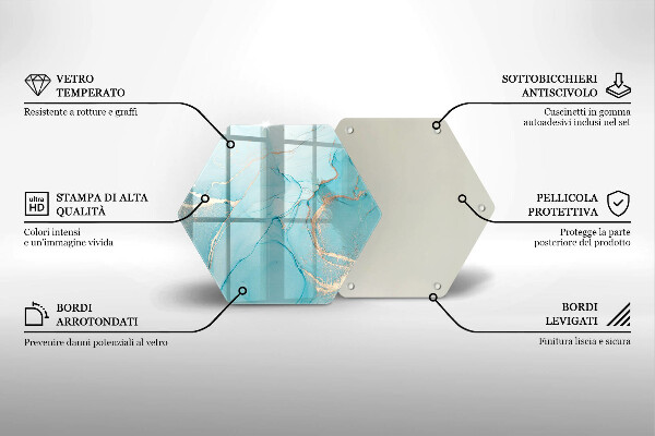 Tagliere in vetro Astrazione di pietra