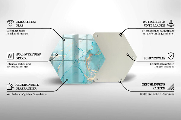 Tagliere in vetro Astrazione di pietra