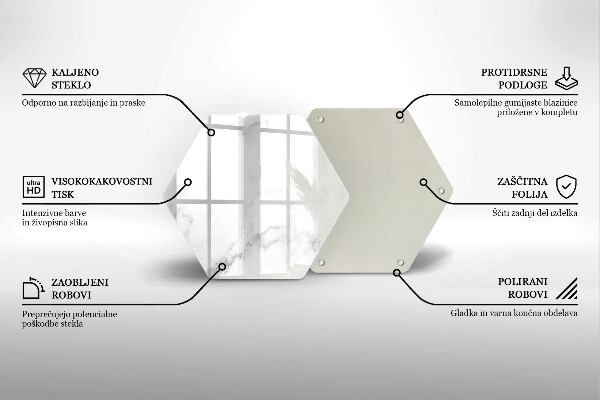 Tagliere in vetro Marmo moderno