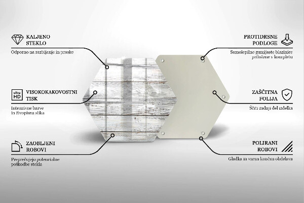 Tagliere in vetro Tavole di legno luminose