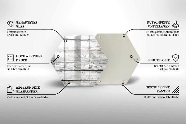 Tagliere in vetro Tavole di legno luminose