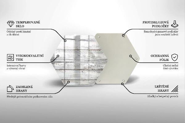 Tagliere in vetro Tavole di legno luminose