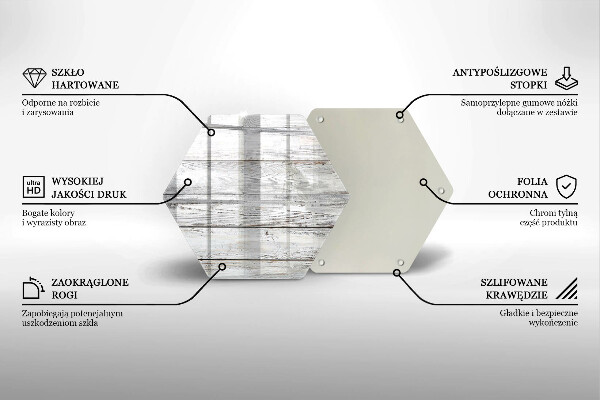 Tagliere in vetro Tavole di legno luminose