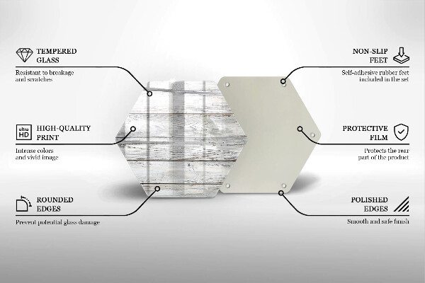 Tagliere in vetro Tavole di legno luminose