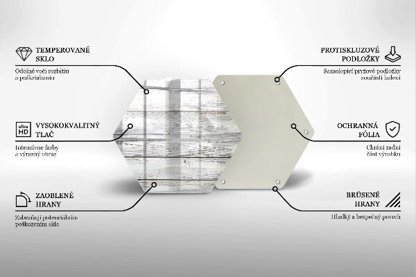 Tagliere in vetro Tavole di legno luminose