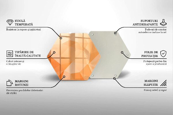 Tagliere in vetro Sfondo geometrico