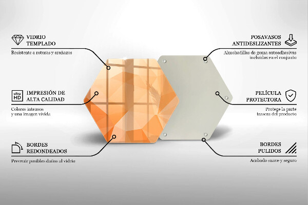 Tagliere in vetro Sfondo geometrico
