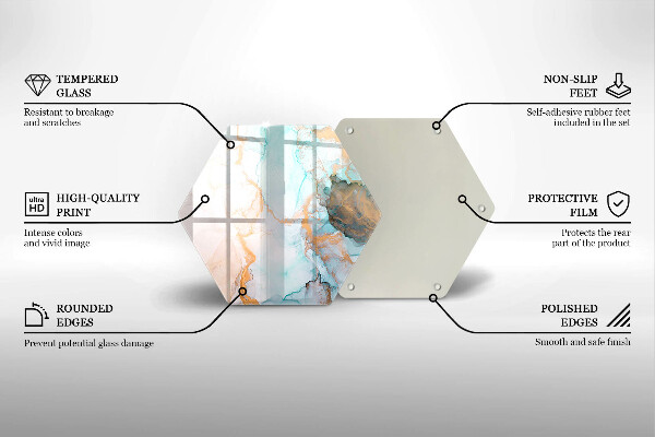 Tagliere in vetro Astrazione del marmo