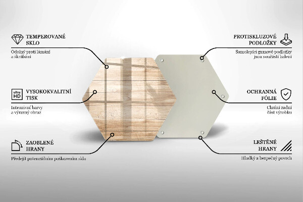 Tagliere in vetro Tavole di legno