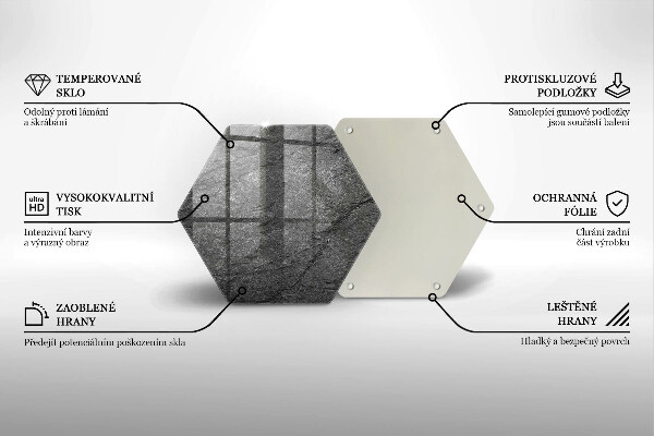 Tagliere in vetro Trama di pietra
