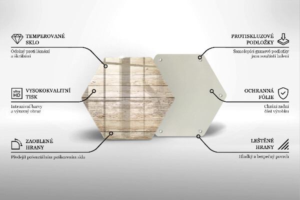 Tagliere in vetro Tavole di legno