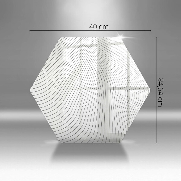 Tagliere in vetro Modello di linee moderne