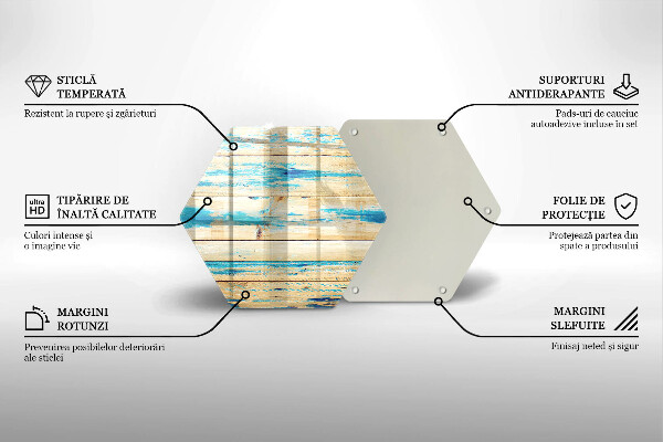 Tagliere in vetro Tavole di legno retrò