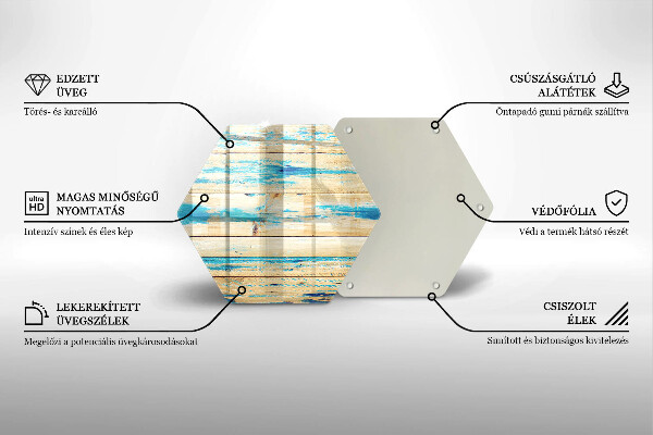 Tagliere in vetro Tavole di legno retrò