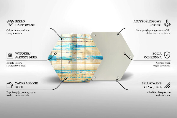 Tagliere in vetro Tavole di legno retrò