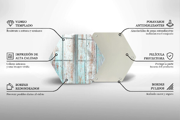 Tagliere in vetro Vecchie tavole d'epoca