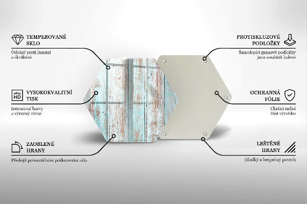 Tagliere in vetro Vecchie tavole d'epoca