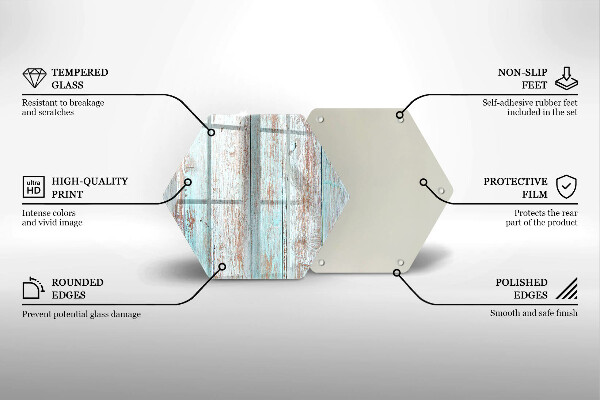 Tagliere in vetro Vecchie tavole d'epoca