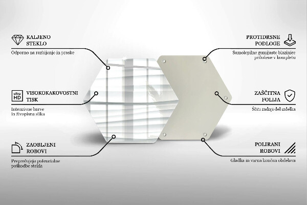 Tagliere in vetro Struttura moderna